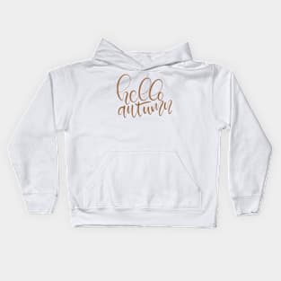 Hello Autumn Design Kids Hoodie